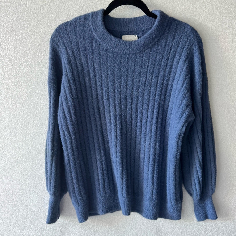 Women's Aerie Ribbed knit Sweater Size XXS Blue